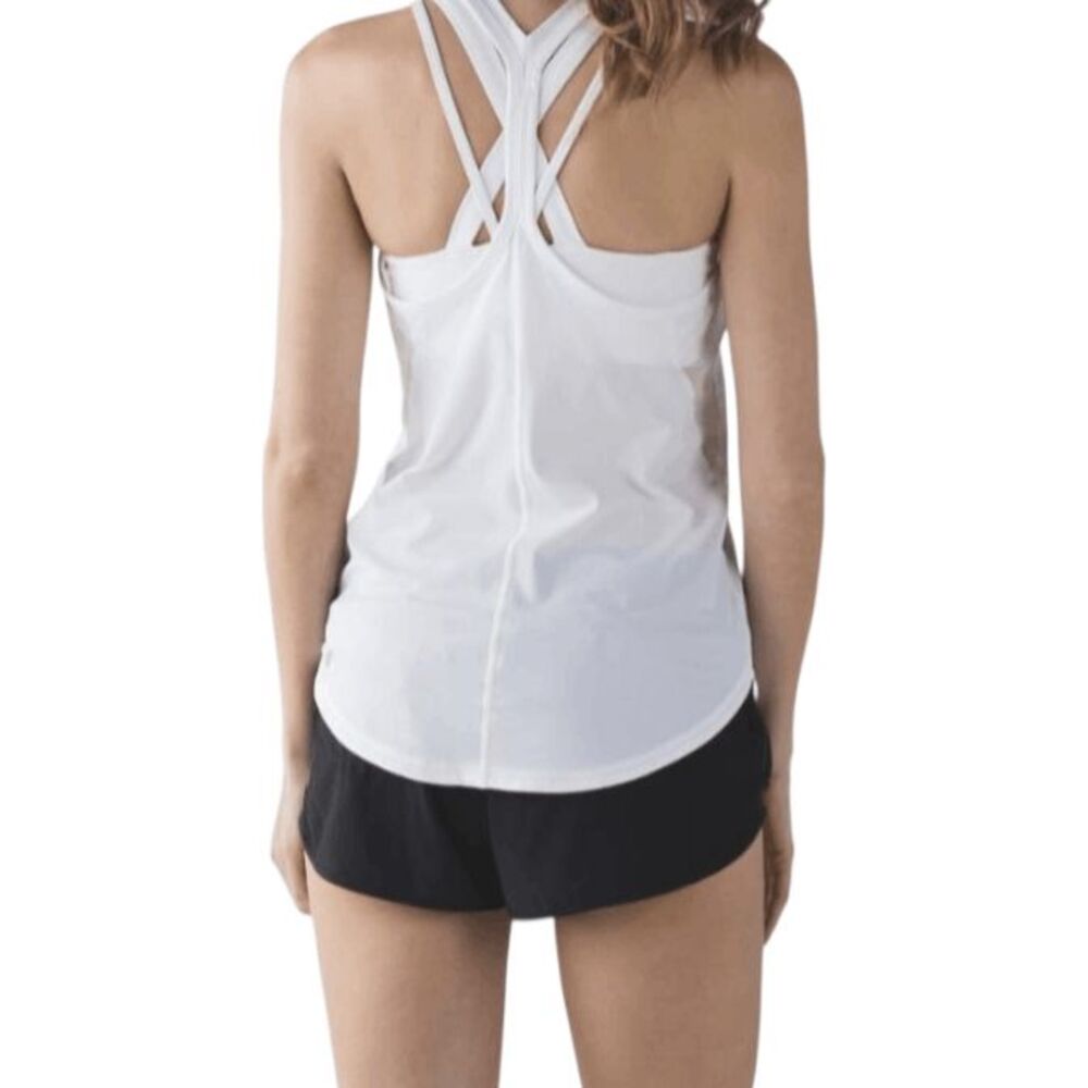 LULULEMON ATHLETICA Fast Lane Singlet in White Size 6